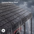 thumbnail image 4 of LAUSAINT HOME 20' x 40' Outdoor Metal Carport, Heavy Duty Waterproof Carport with Steel Panels for Car, Boat, Truck, 4 of 8