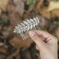 thumbnail image 5 of Leaf Bridal Hair Combs Bride Wedding Hair Accessories Gold Headpiece for Women and Girls, 5 of 7