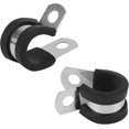 thumbnail image 3 of Metal conduit clamps, pipes or wire harnesses, rubber coating, buffer insulation, 3 of 4