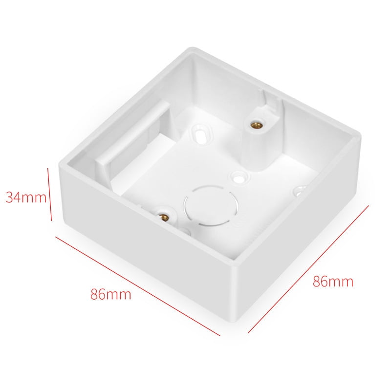 DOITOOL 6-Pack Wall Mounted Junction Box – ABS Plastic Surface Mount Switch & Socket Box For Home And Office Wiring