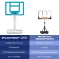 thumbnail image 6 of GoSports Splash Hoop LEGEND Pool Basketball Hoop Game with Water Weighted Base, Adjustable Height, and Regulation Steel Rim - Aqua, 6 of 6