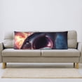 thumbnail image 5 of Zufioo Dramatic Shark Attack Print 20x54 Inch Long Body Pillowcase, without Pillow Core, Pillow Case with Hidden Zipper, Ideal Gift for Home Furnishings, 5 of 7