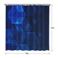thumbnail image 3 of 72x72 Inch Fabric Shower Curtain Waterproof Polyester, Abstract Geometric Print, 3 of 6