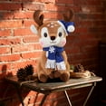 thumbnail image 2 of Qonioi Christmas Deer Plush Toy, Scarf Wearing Fawn Doll, Festive Children's Gift, Cute Animal Stuffed Toy, 2 of 6