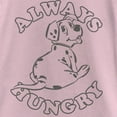 thumbnail image 2 of Girl's One Hundred and One Dalmatians Always Hungry  Graphic Tee Light Pink Large, 2 of 4