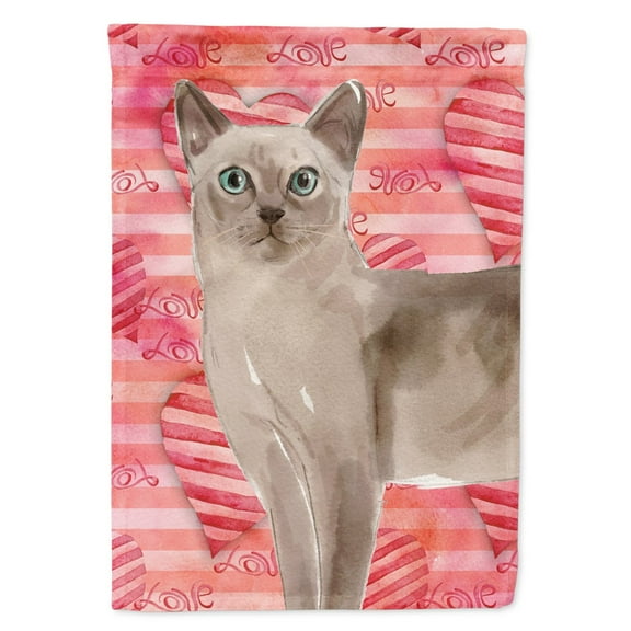 Carolines Treasures CK3056GF Tonkinese Cat Love Flag Garden Size  Small multicolor