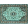 thumbnail image 1 of Ahgly Company Indoor Rectangle Persian Light Blue Traditional Area Rugs, 3' x 5', 1 of 4