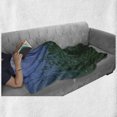 thumbnail image 6 of Firefly Soft Flannel Fleece Throw Blanket, Fairy Ivy Leaf Beauty of Mother Earth Fairy Nature Woodland Image, Cozy Plush for Indoor and Outdoor Use, 60" x 80", Ceil Blue Dark Green, by Ambesonne, 6 of 6
