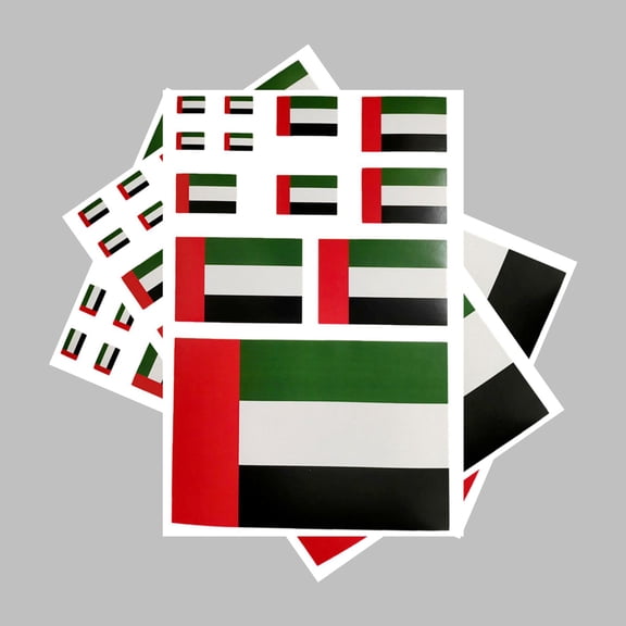 Uijokdef 3 PCS Flag Sticker United Arab Emirates Flag Stickers