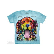 Men's Dog Is Love T-shirt Blue