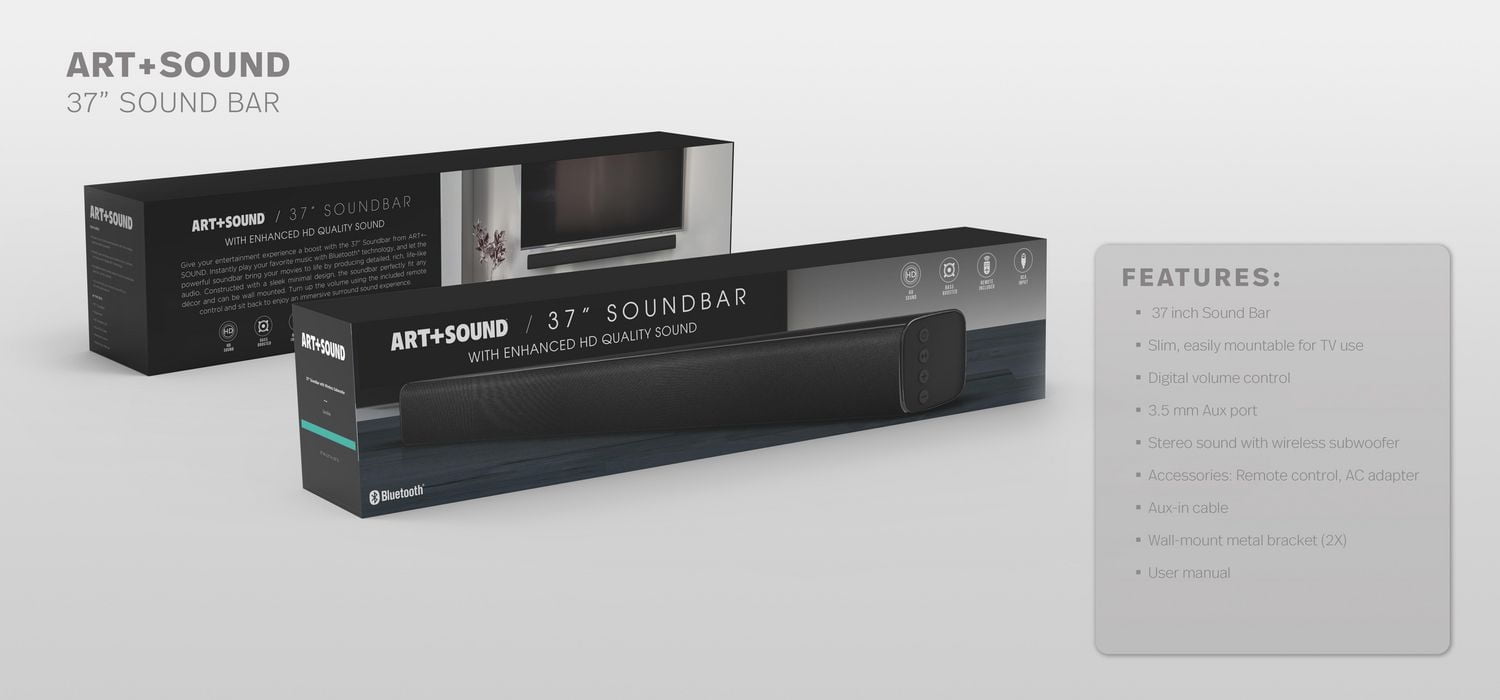 Art+Sound 37" Wireless TV Soundbar