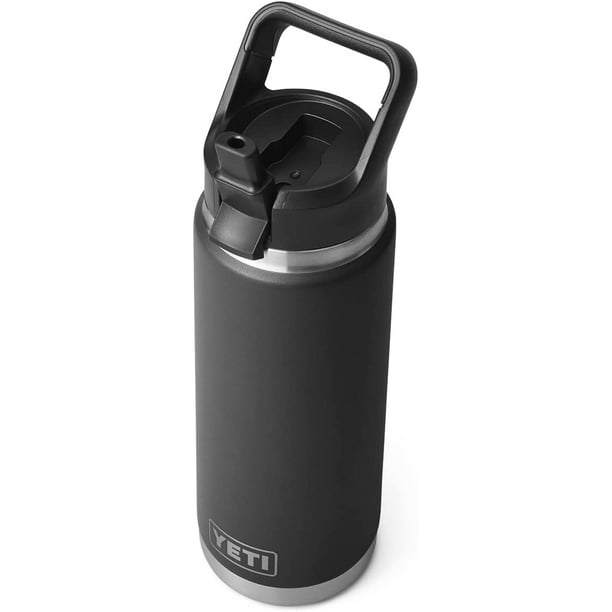 YETI Rambler 26 oz Bottle, Vacuum Insulated, Stainless Steel with Straw