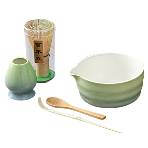 Conjunto de herramientas para matcha, incluye soporte y cuchara, perfecto para los entusiastas del té Verde