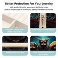 thumbnail image 3 of Starry Animals Travel Portable Square Jewelry Box Organizing Rings Earrings Necklaces Bracelets for Girls Women, 3 of 6