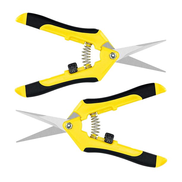 Tijeras de podar manuales iPower de 16,5 cm para jardinería, paquete de 2