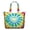 Colorful Tie Dye Pattern-3, variant on Colorful Tie Dye Pattern Large Weekend Travel Bag, Canvas Work Carry Tote with Zipper & Pockets, Large Capacity for Holiday Birthday Gifts,22” X 12" X 18"