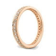 thumbnail image 2 of 1/2 Carat (Ctw Color H-I, I1-I2) Ladies 14K Rose Pink Gold Diamond Eternity Wedding Band Ring, 2 of 6