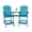 blue, variant on Set of 2 Tall Adirondack Bar Chairs with Connecting Tray – Quality Sturdy Wood Decorative Garden Stools – High Back Bar Height Chairs for Deck, Patio, Balcony, Backyard, Sturdy Wood