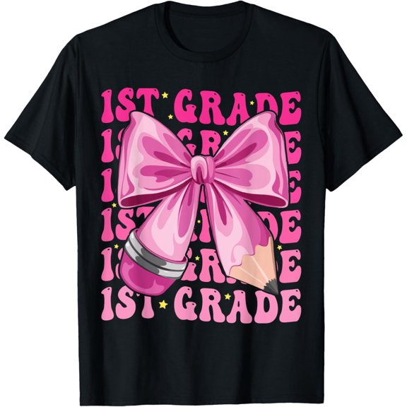 1St Grade Coquette Bow Back To School First Grade T-Shirt Unisex S-5XL Hot Trending Shirt Birthday Gift