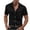 *Black, variant on Men's Satin Short Sleeve Dress Shirt,Shiny Silk-Like Button Down Formal Business Top for Men,Light Blue,S-5XL