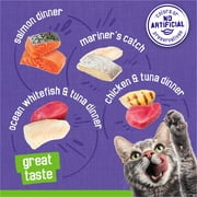 Purina Friskies Pate, Soft Seafood and Chicken Variety Pack, Wet Cat Food, 5.5 oz Cans