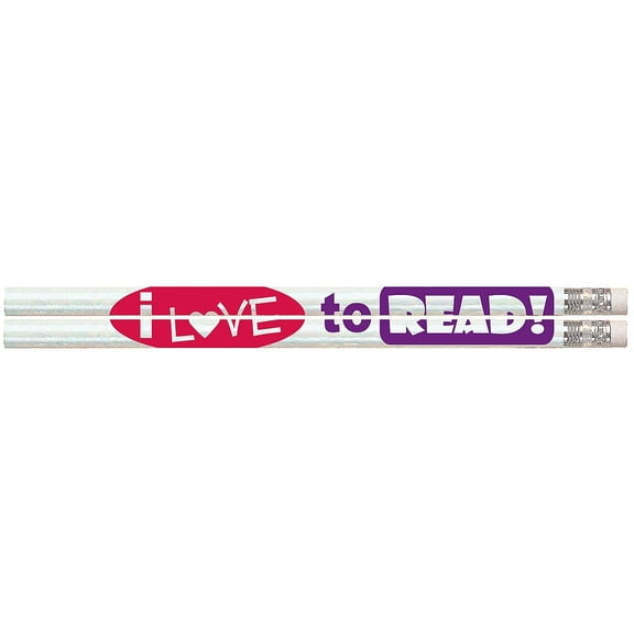 Musgrave Pencil MUS1486D I Love to Read Pencils, Pack of 12