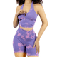 thumbnail image 1 of Conjunto Deportivo Casual Mujer Short y Blusa Stretch Tye-Dye, Comodidad y Estilo UNITALLA, 1 of 5