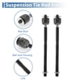 thumbnail image 4 of Kit de 2 Pcs de Extremos de Barra de Dirección Interior Delanteros para Suspensión y Dirección para Volvo S40 2004-2011 No.EV800458, 4 of 7