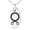Silver, variant on Stainless Steel Troll Cross Viking Norse Engraved Small Oval Charm Pendant Necklace
