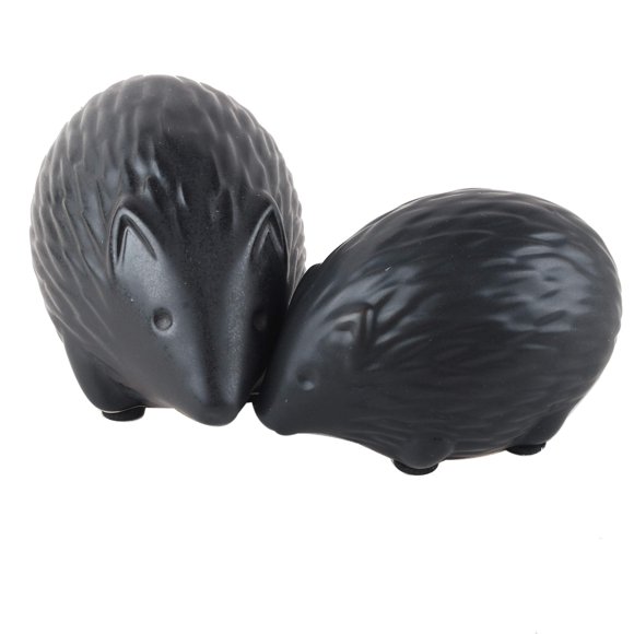 NWFashion Figurines d'Animaux en Céramique Décoration Maison Meubles de Bureau (Hérisson Noir)