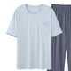 thumbnail image 3 of Ceisia Men's Plus Size Loose Fit Modal Cotton Crew Neck T-Shirt & Long Pants Set - Breathable Soft Casual Two-Piece Loungewear Gifts, 3 of 5