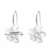 thumbnail image 4 of Pendientes de flor 925 plata plumeria para mujer y niña, pendientes de zirconia cúbica con forma de flor, joyas para regalo de cumpleaños y Navidad, 4 of 7