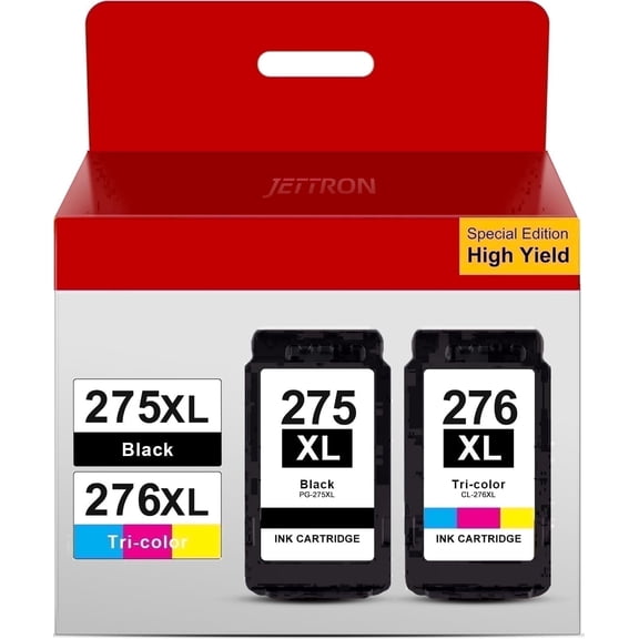 PG275XL Ink Cartridge Compatible for Canon Ink 275 and 276 for Printer Ink Canon 275 276 for PG 275 Black Ink Cartridge for Canon PIXMA TS3522 TS3520 TR4700 Printer