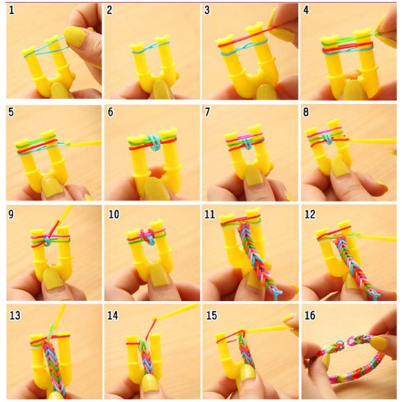 Bandas de telar de colores, bandas de telar, bandas de goma, bandas de goma, juego de telar de repuesto, funcionamiento suave