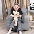 thumbnail image 4 of Kids Bean Bag Chair with a Plush , Comfy Toddler Chair for Boys and Girls, Grey, 4 of 5