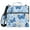 Blue Butterflies and Flowers, variant on 3 Ring Zipper Binder with Shoulder Strap Waterproof Trapper Keeper 1.5 Inch D-Ring 500 Sheets Capacity Blue Butterflies and Flowers