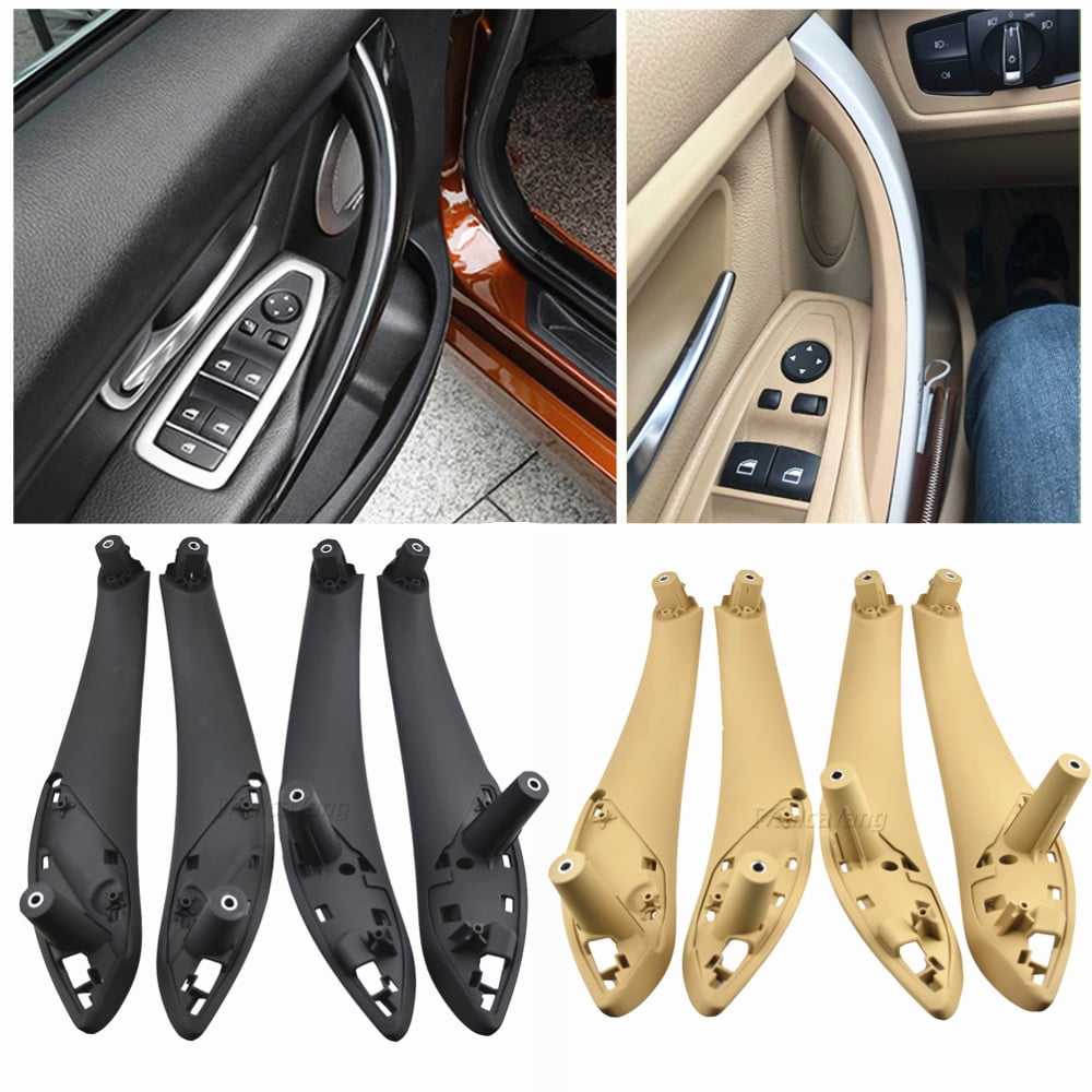 Black Front Left/Right Car Inner Door Handle Trim Pull Grab