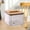 White#4297, variant on Plastic Tissue Box Holder with Drawer Design for Living Room, Coffee Table, Office and Bathroom