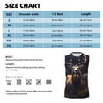 thumbnail image 6 of Fotbe Men's Regal Stag In Forest Print Men's Sleeveless Muscle Tank Tops Casual T-Shirts for Gym Workout Beach-X-Large, 6 of 8