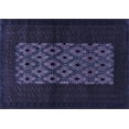 thumbnail image 1 of Ahgly Company Machine Washable Indoor Rectangle Persian Blue Traditional Area Rugs, 5' x 7', 1 of 4