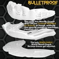 thumbnail image 4 of Braces Mouthguard, BulletProof: World’s Thinnest & Strongest Sports Mouth Guard for Braces! Football Hockey Rugby Basketball Lacrosse BJJ MMA Boxing & Sleeping Mouthpiece.Adult Youth Kids Mouth Piece, 4 of 8