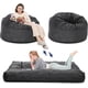 thumbnail image 1 of Qinaqin Giant Convertible Corduroy Bean Bag Chair Cama cm de Anchoashable Cover Profundidadark Gris Adecuado para Adults as a Floor Sofá, 1 of 7