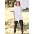 thumbnail image 6 of Woman Within Plus Size Lace-Trim Pintucked Tunic, 6 of 6