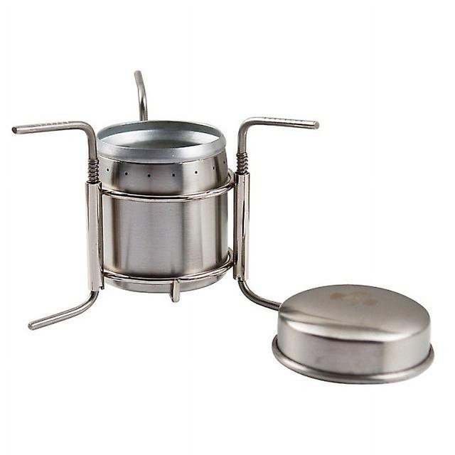 Estufa de alcohol para acampar, mini estufa de alcohol portátil de acero inoxidable, mini cocina de alcohol, estufa de barbacoa para picnic