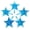 Aqua, variant on National Artcraft® MEDIUM Traditional Star for Ceramic Christmas Trees - AQUA (Pkg/5)