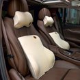 thumbnail image 4 of Almohada lumbar para el cuello del automóvil Almohada lumbar Cojín lumbar Almohada de espuma viscoelástica Reposacabezas Cojín lumbar Juego de cojín de respaldo Suministros para el automóvil, 4 of 5