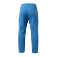 thumbnail image 5 of Mens Lightweight Baggy Sweatpants Wide Leg Casual Workout Pants | Premium Cotton Blend, Elastic Waist Inner Outer Drawstring, Y2K Oversized, Breathable for Gym Lounge Blue S, 5 of 8