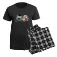 thumbnail image 5 of CafePress - Wedding Owls Art Pajamas - Women's Short Sleeve Print T-Shirt and Pants Dark Cotton Pajama Set, 5 of 7