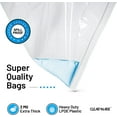 thumbnail image 4 of 12 Large Storage Bags With Zipper Top - 5 Gallon 18" x 24", Extra Plastic for Clothes, Travel, Moving, Reusable freezer bags, BPA-Free, 2-mil Thick, 4 of 5