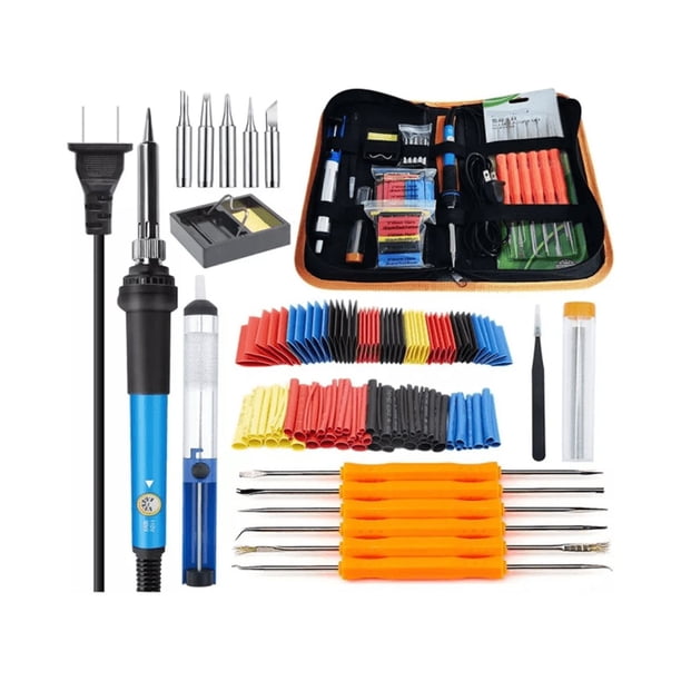 Kit De Soldadora Eléctrica 60w Temp. Ajustable Acc. Termoretraccion